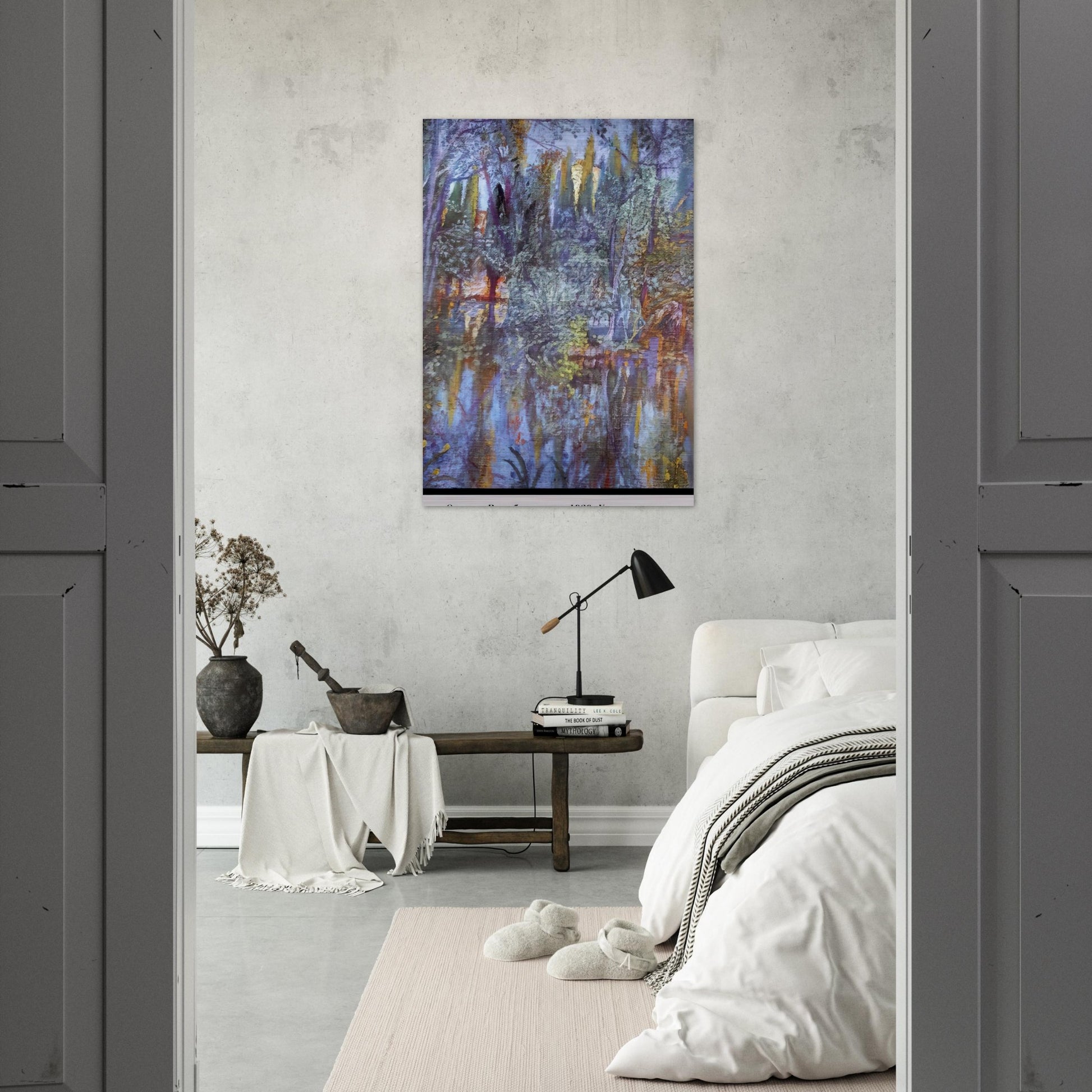 THE LAKE AT VILABERTRAN - Salvador Dali Brushed Aluminum Print - 70x100 cm / 28x40 inches | Salvador Dali Aluminum Print | Salvador Dali Prints