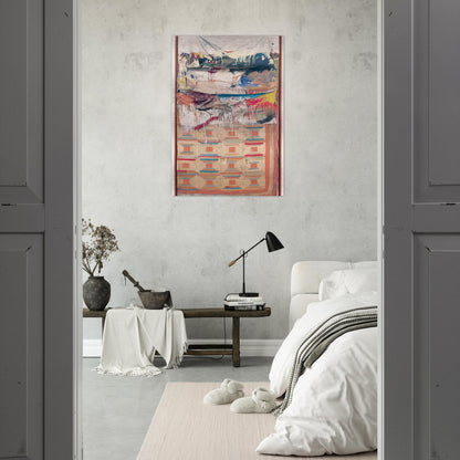 BED - Robert Rauschenberg Brushed Aluminum Print - 70x100 cm / 28x40 inches | Robert Rauschenberg Aluminum Print | Robert Rauschenberg Prints