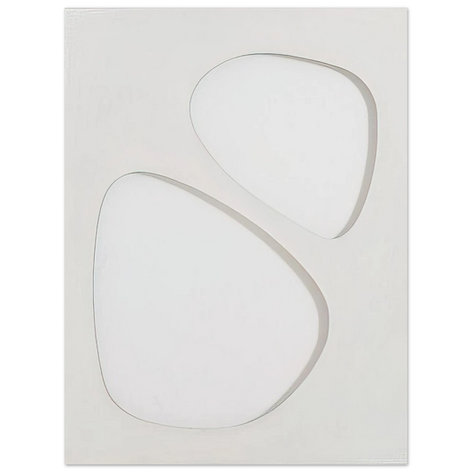 Dadamaino - Volume bianco - 1959  75x100 cm / 30x40inches Fine Art Poster
