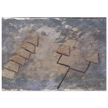 Untitled, No. 21 - 1947 - Forrest Bess Brushed Aluminum Print - 70x100 cm / 28x40 inches | Forrest Bess Aluminum Print | Forrest Bess Prints