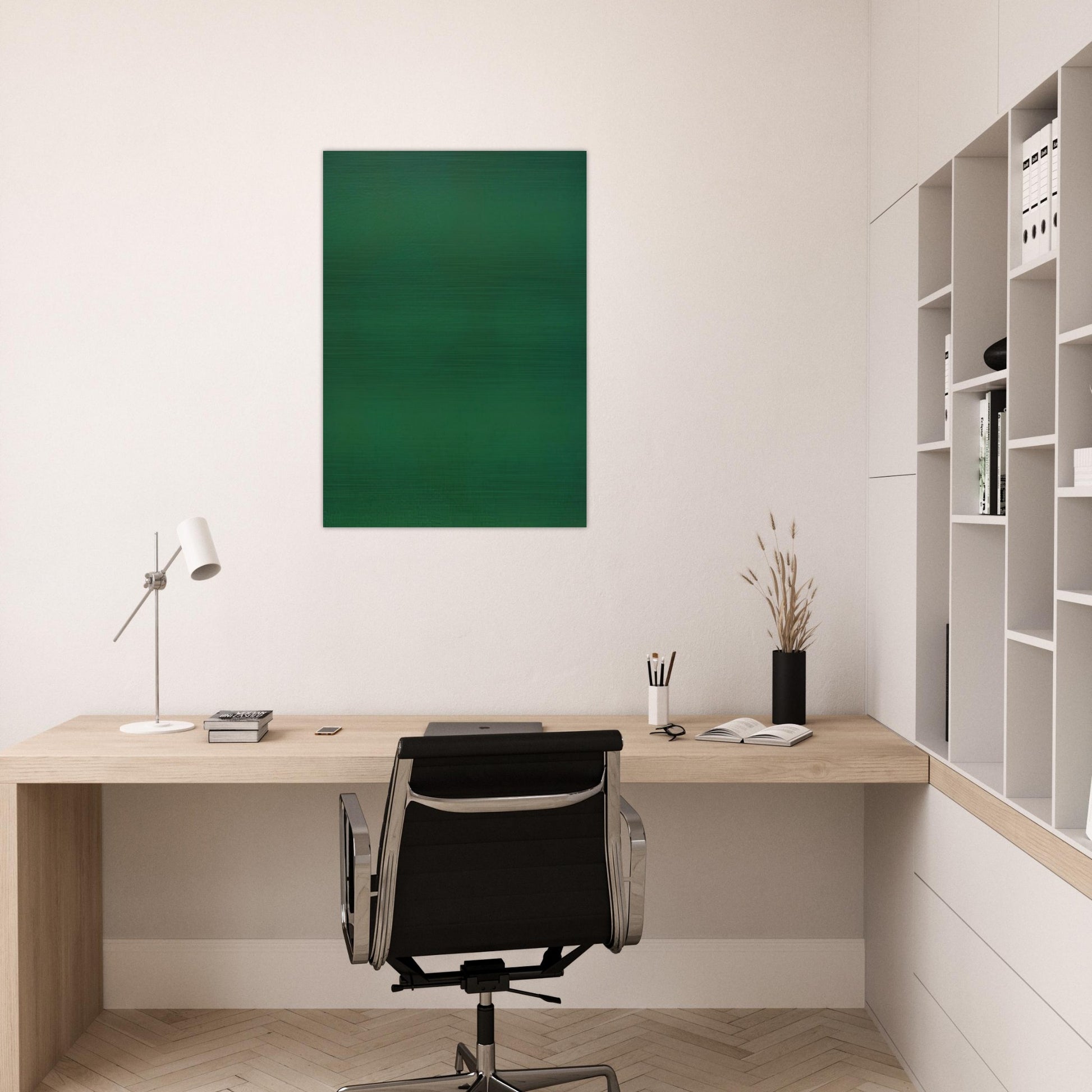 Microchromie ZL, 70 Vert jade - Fernand Leduc Brushed Aluminum Print - 70x100 cm / 28x40 inches | Fernand Leduc Aluminum Print | Fernand Leduc Prints