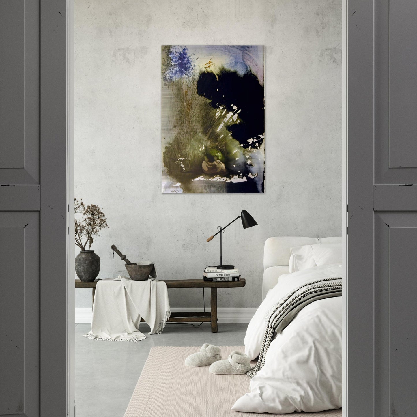 VIR ET MULIER IN PARADISO VOLUPTATIS 1967 - Salvador Dali Brushed Aluminum Print - 70x100 cm / 28x40 inches | Salvador Dali Aluminum Print | Salvador Dali Prints
