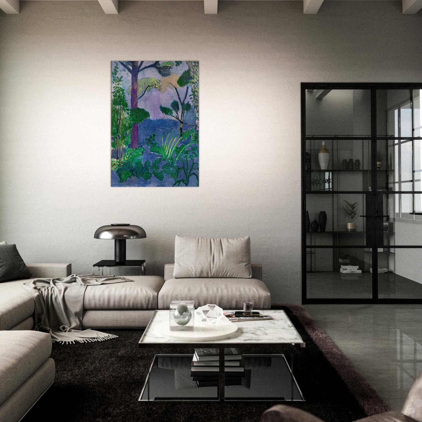 ACANTHUS MOROCCAN LANDSCAPE 1912 - Henri Matisse Brushed Aluminum Print - 70x100 cm / 28x40 inches | Henri Matisse Aluminum Print | Henri Matisse Prints