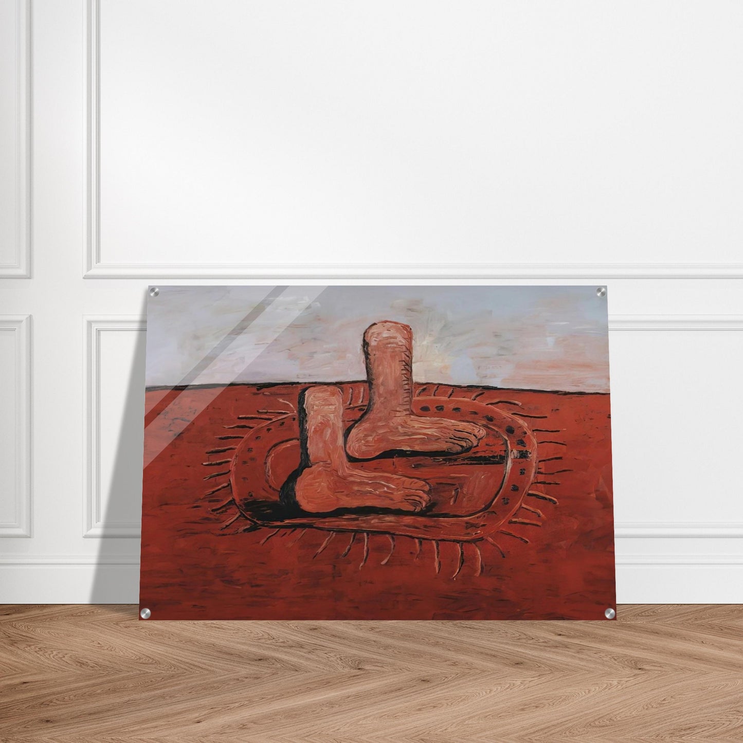 TWO FAT FEET - Philip Guston Acrylic Print - 70x100 cm / 28x40″ inches