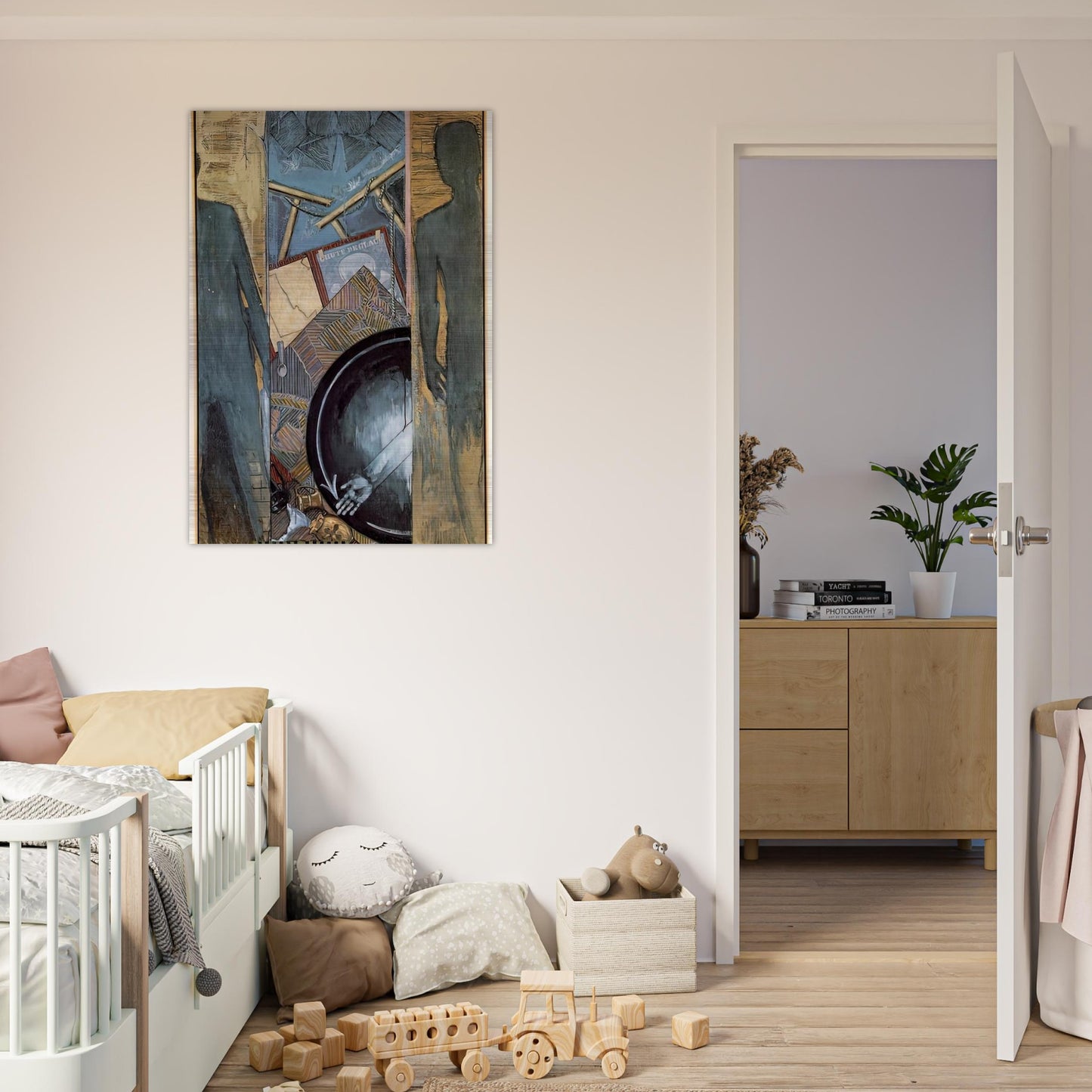 FALL - Jasper Johns Brushed Aluminum Print - 70x100 cm / 28x40 inches | Jasper Johns Aluminum Print | Jasper Johns Prints