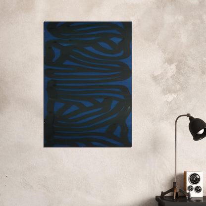 Blue Vertical - Sol LeWitt Brushed Aluminum Print - 70x100 cm / 28x40 inches | Sol LeWitt Aluminum Print | Sol LeWitt Prints