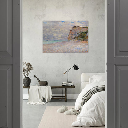 Cliffs near Dieppe - claude monet Brushed Aluminum Print - 70x100 cm / 28x40 inches | claude monet Aluminum Print | claude monet Prints