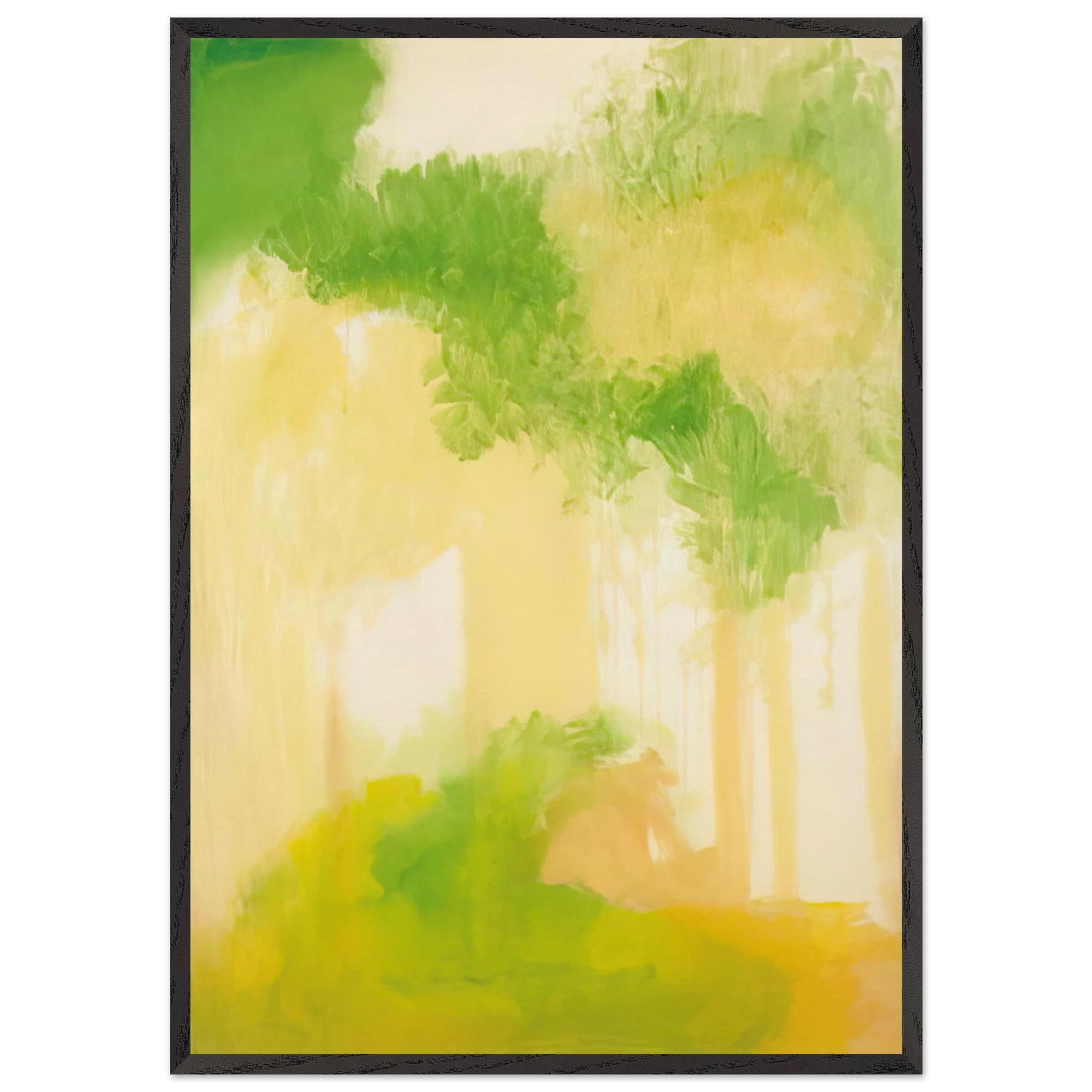UNTITLED 2000 N2 - Esteban Vicente 70x100 cm / 28x40 inches Framed Art Print – Black Wooden Frame