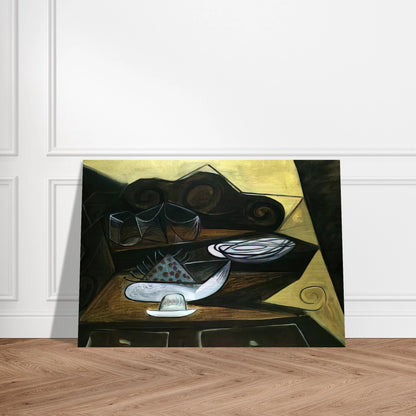 The Buffet  Catalan  - Pablo Picasso Brushed Aluminum Print - 70x100 cm / 28x40 inches | Pablo Picasso Aluminum Print | Pablo Picasso Prints