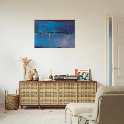 Zone Blue, 1994- - Helen Frankenthaler Brushed Aluminum Print - 70x100 cm / 28x40 inches | Helen Frankenthaler Aluminum Print | Helen Frankenthaler Prints