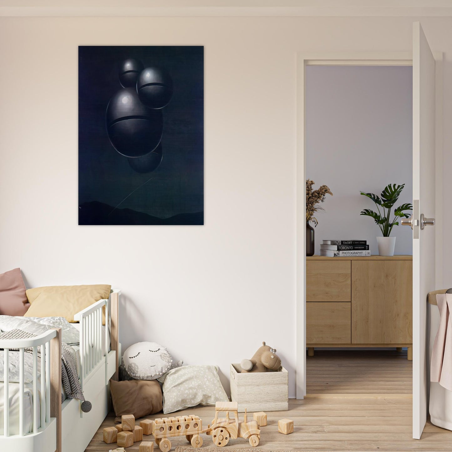 THE VOICE OF SPACE 1928 1 - Rene Magritte Brushed Aluminum Print - 70x100 cm / 28x40 inches | Rene Magritte Aluminum Print | Rene Magritte Prints