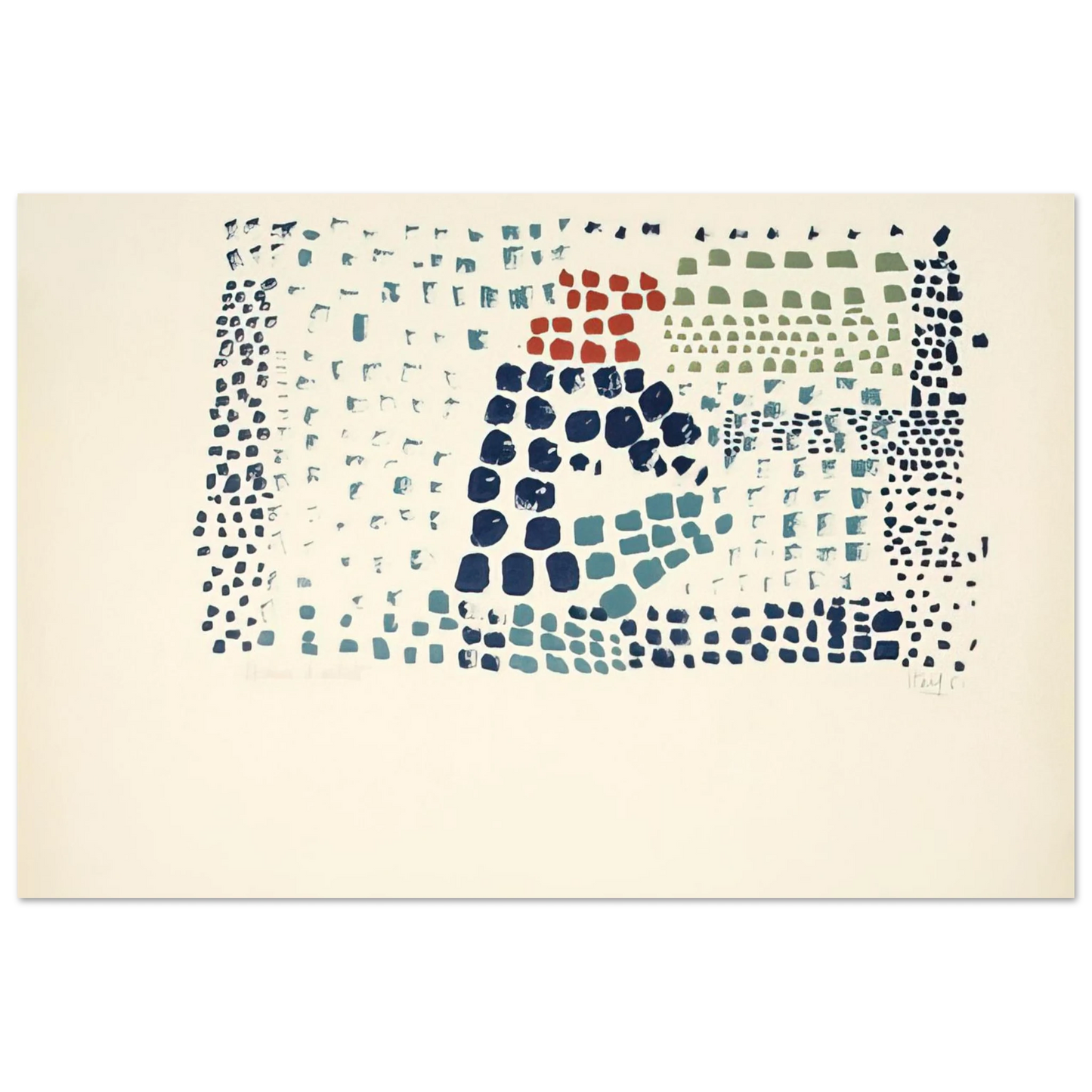 Nicolas de Stael - Study in Colour No. 1 Woimant StaÃƒÂ«l 93 - Art Informel Fine Art Poster