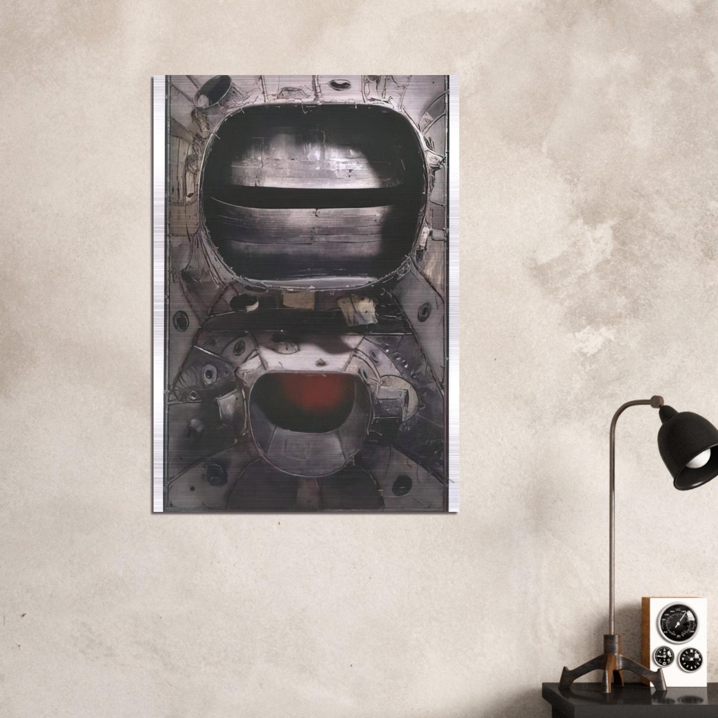 UNTITLED 1961 - Lee Bontecou Brushed Aluminum Print - 70x100 cm / 28x40 inches | Lee Bontecou Aluminum Print | Lee Bontecou Prints