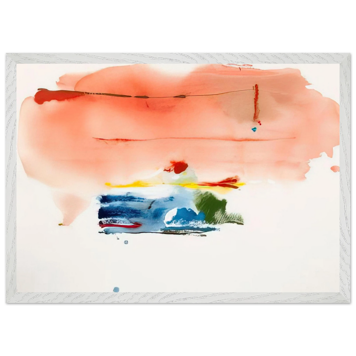 Helen Frankenthaler - Santa Fe II - 1986 Wall art - 15x20 cm / 6x8 inches - Fine Art Poster-canvas - -