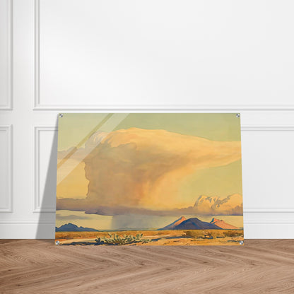 DROUGHT AND DOWNPOUR 1944 - Maynard Dixon Acrylic Print - 70x100 cm / 28x40″ inches | Maynard Dixon Wall Art | Maynard Dixon Prints