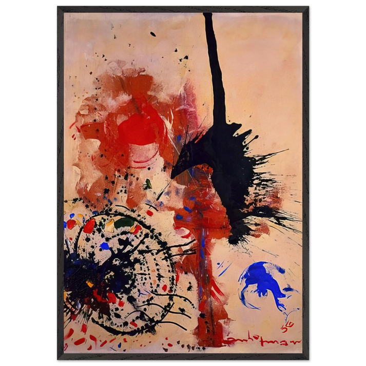 The Prey - Hans Hofmann 70x100 cm / 28x40 inches Framed Art Print – Black Wooden Frame