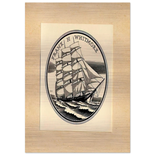 Illustration to Frank H. Whitmore - Rockwell Kent Brushed Aluminum Print - 70x100 cm / 28x40 inches | Rockwell Kent Aluminum Print | Rockwell Kent Prints