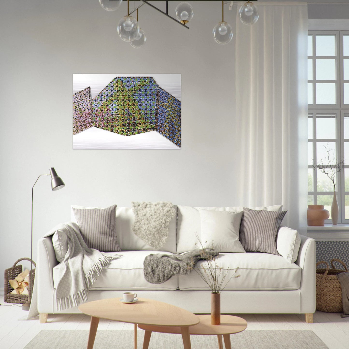 Mirror - 2002 - Jennifer Bartlett Brushed Aluminum Print - 70x100 cm / 28x40 inches | Jennifer Bartlett Aluminum Print | Jennifer Bartlett Prints