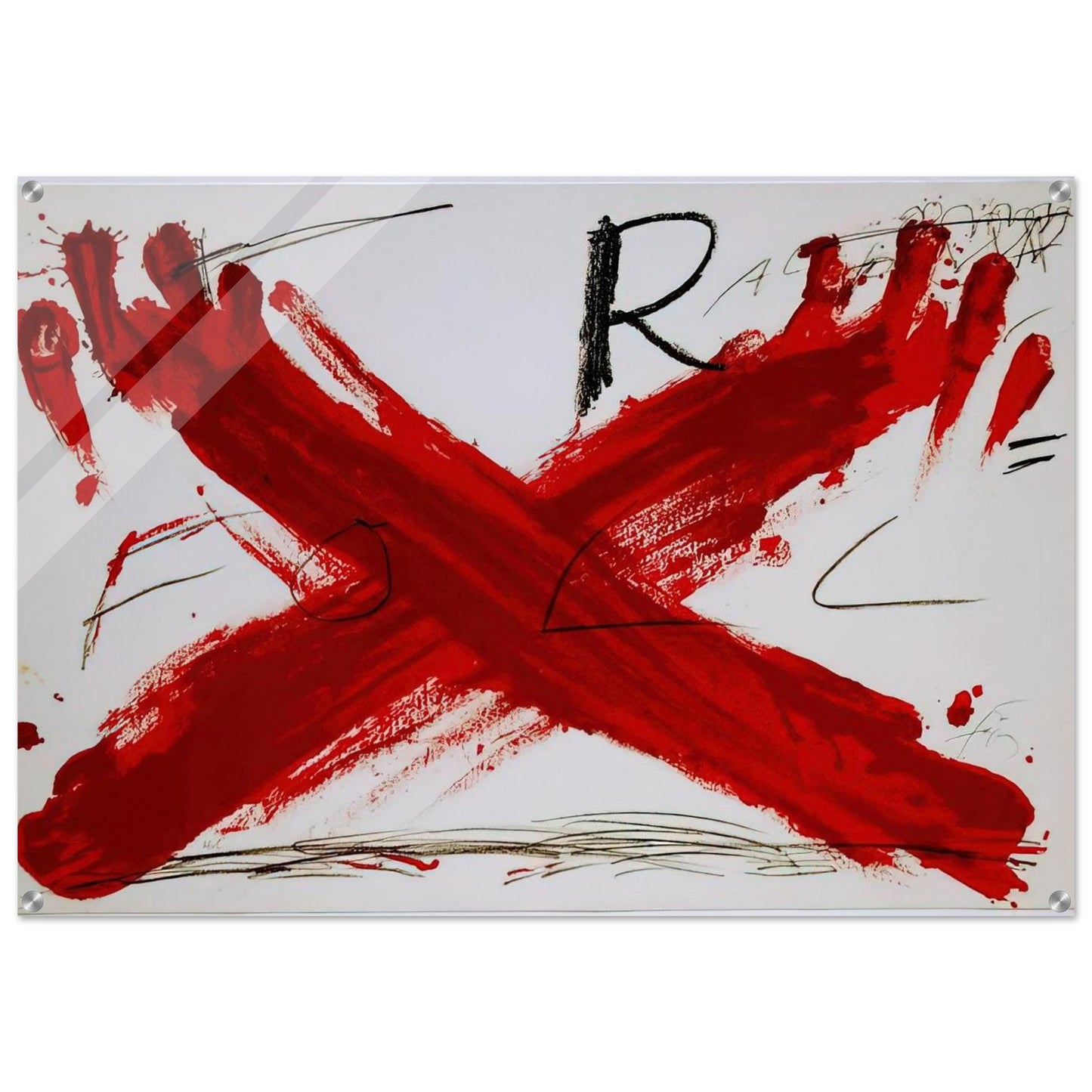 FOLL 1973 - Antoni Tapies Acrylic Print - 70x100 cm / 28x40″ inches