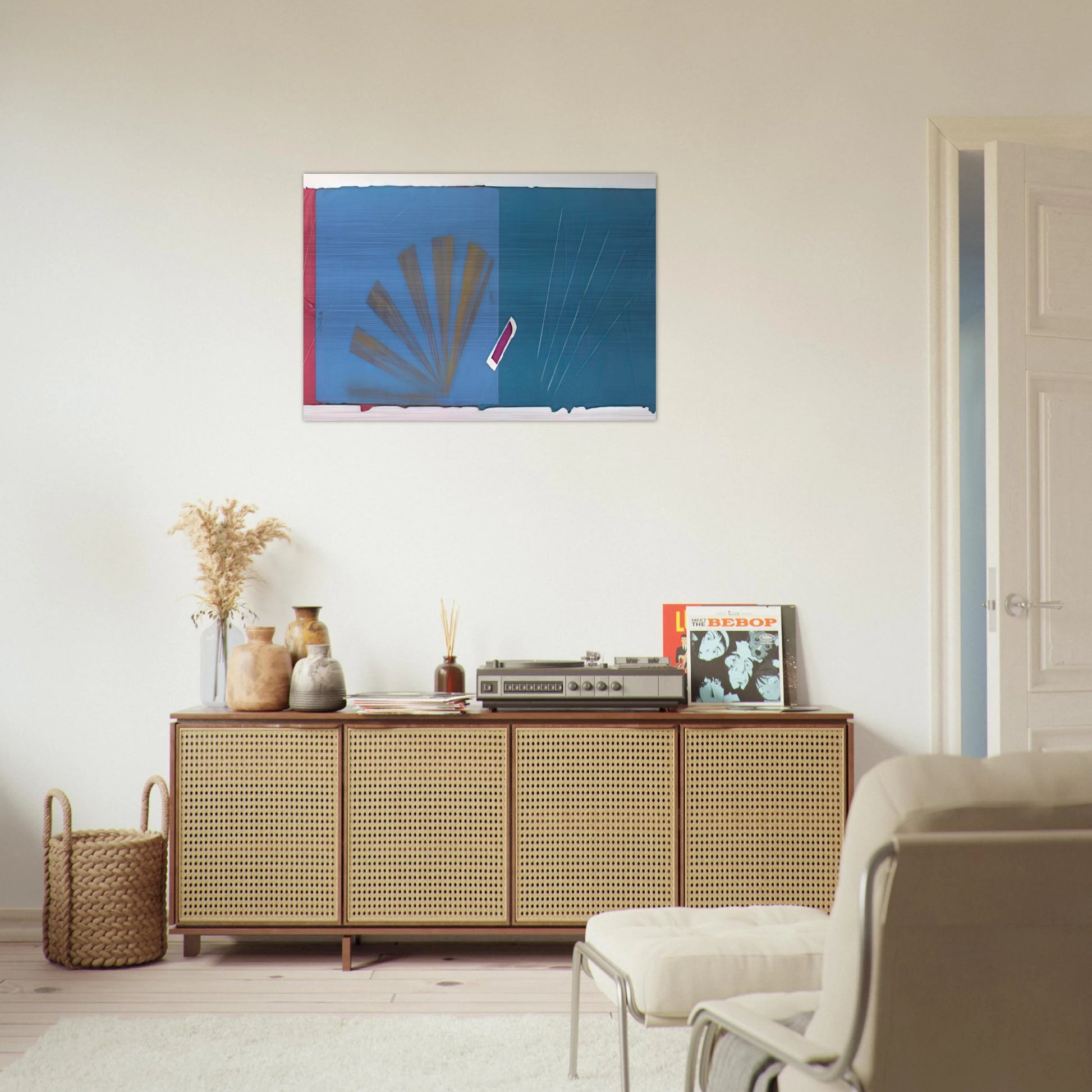 Summer Collage - Sol LeWitt Brushed Aluminum Print - 70x100 cm / 28x40 inches | Sol LeWitt Aluminum Print | Sol LeWitt Prints