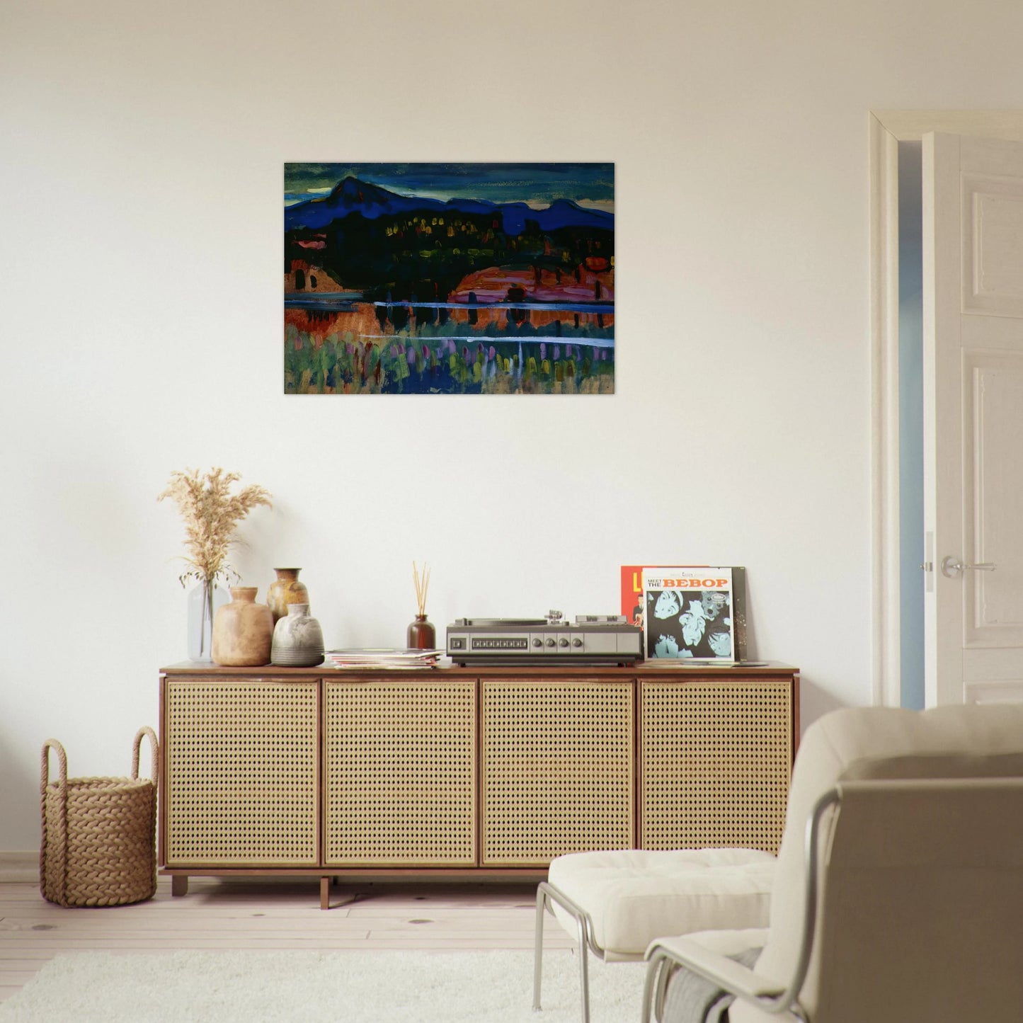 MURNAU AM STAFFELSEE 1908 - Wassily Kandinsky Brushed Aluminum Print - 70x100 cm / 28x40 inches | Wassily Kandinsky Aluminum Print | Wassily Kandinsky Prints