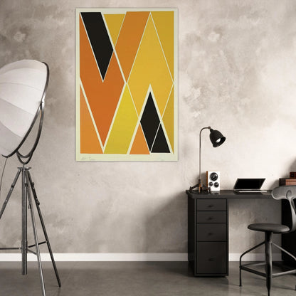 Double Diamond - Hard Edge Painting - Larry Zox Art Prints - 100x150 cm / 40x60″ inches | Larry Zox Poster | Larry Zox Prints