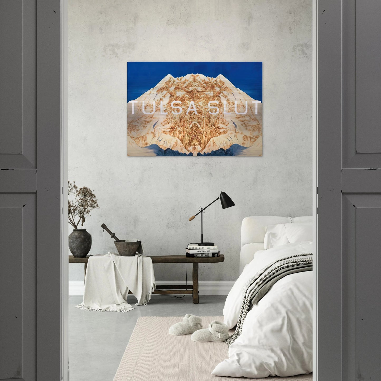 TULSA SLUT 2016 - Edward Ruscha Brushed Aluminum Print - 70x100 cm / 28x40 inches | Edward Ruscha Aluminum Print | Edward Ruscha Prints