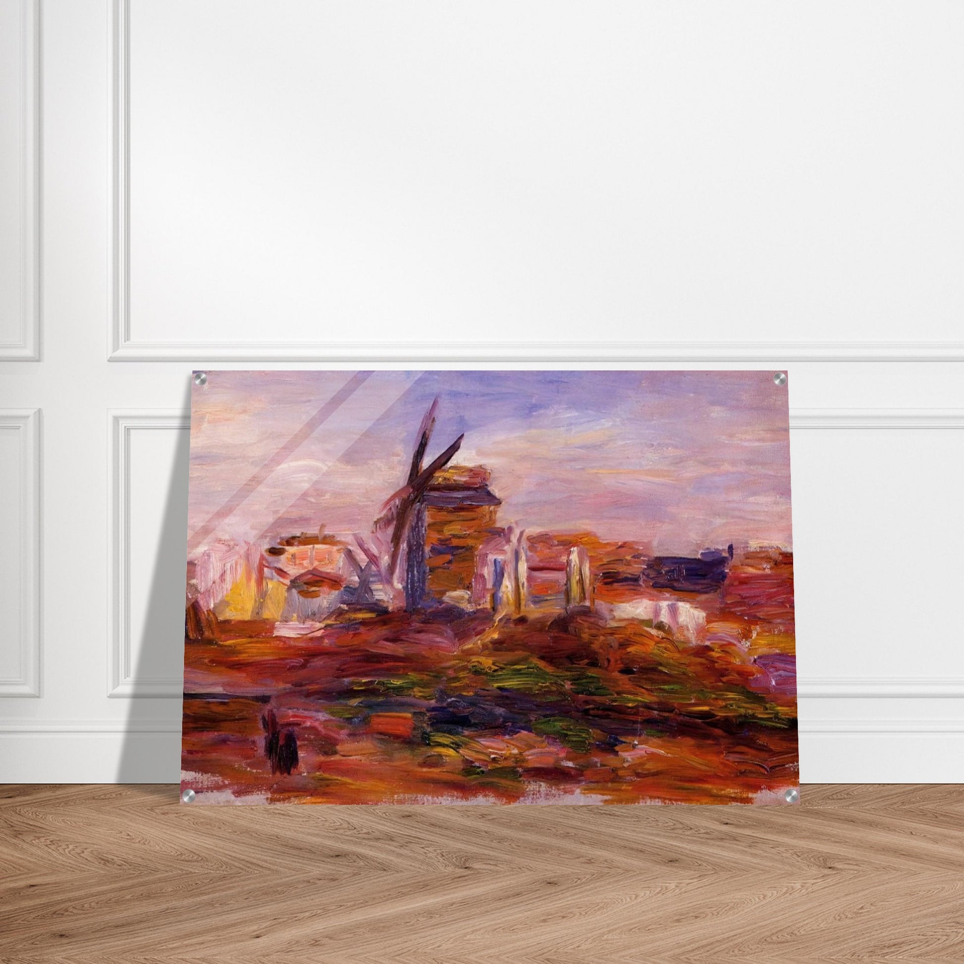 Windmill - Pierre-Auguste Renoir Acrylic Print - 70x100 cm / 28x40″ inches | Pierre-Auguste Renoir Wall Art | Pierre-Auguste Renoir Prints