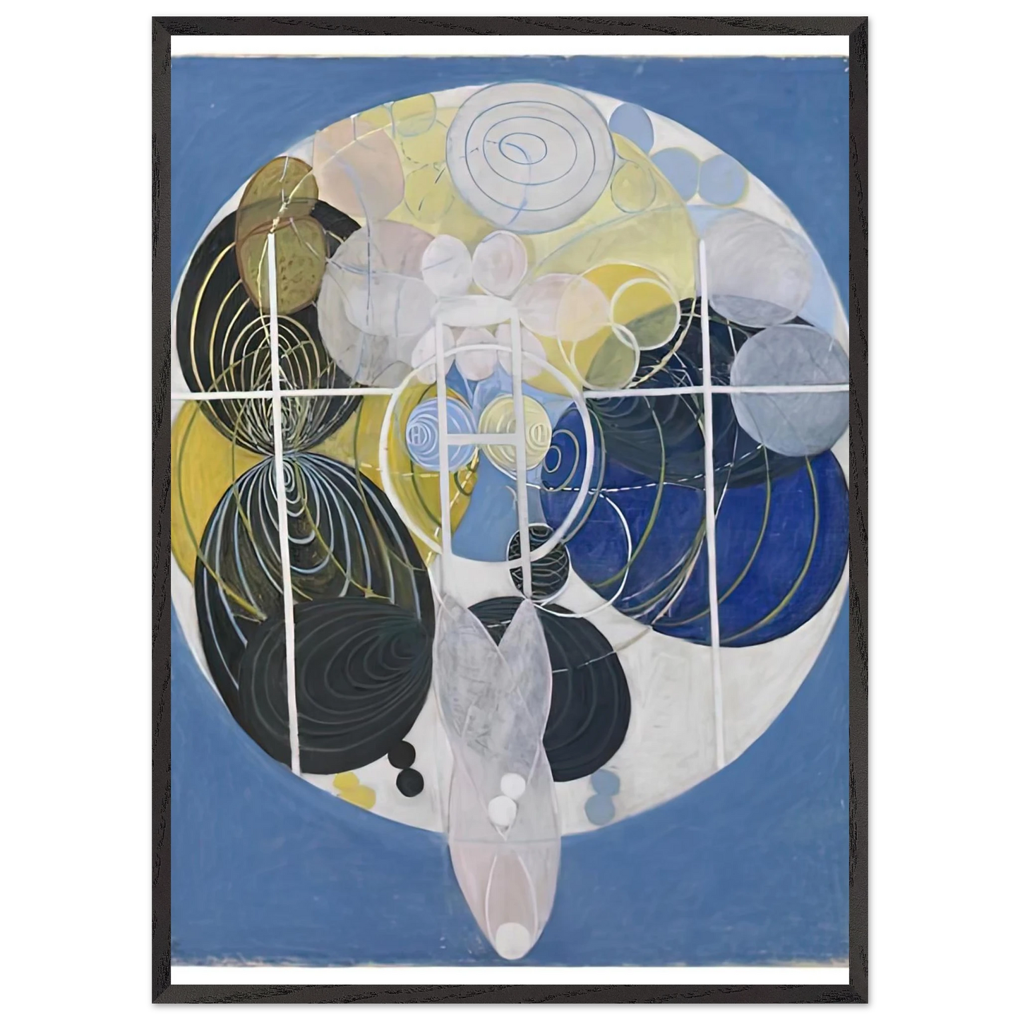 Hilma af Klint - THE LARGE FIGURE PAINTINGS NR 5 1907 Wall art - 21x29.7 cm / 8x12" - Fine Art Poster-canvas - -