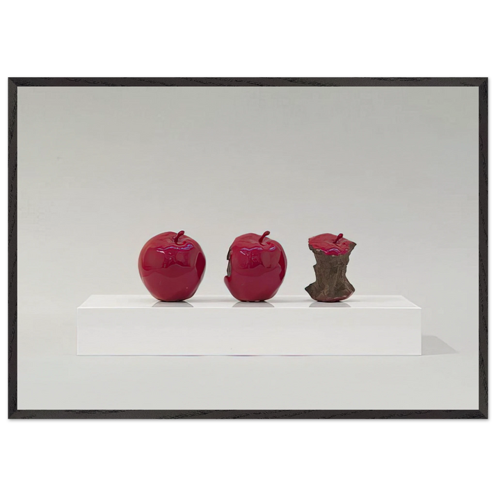 2 Minutes 33 Seconds Red - 1962 - Billy Apple 70x100 cm / 28x40 inches Framed Art Print – Black Wooden Frame