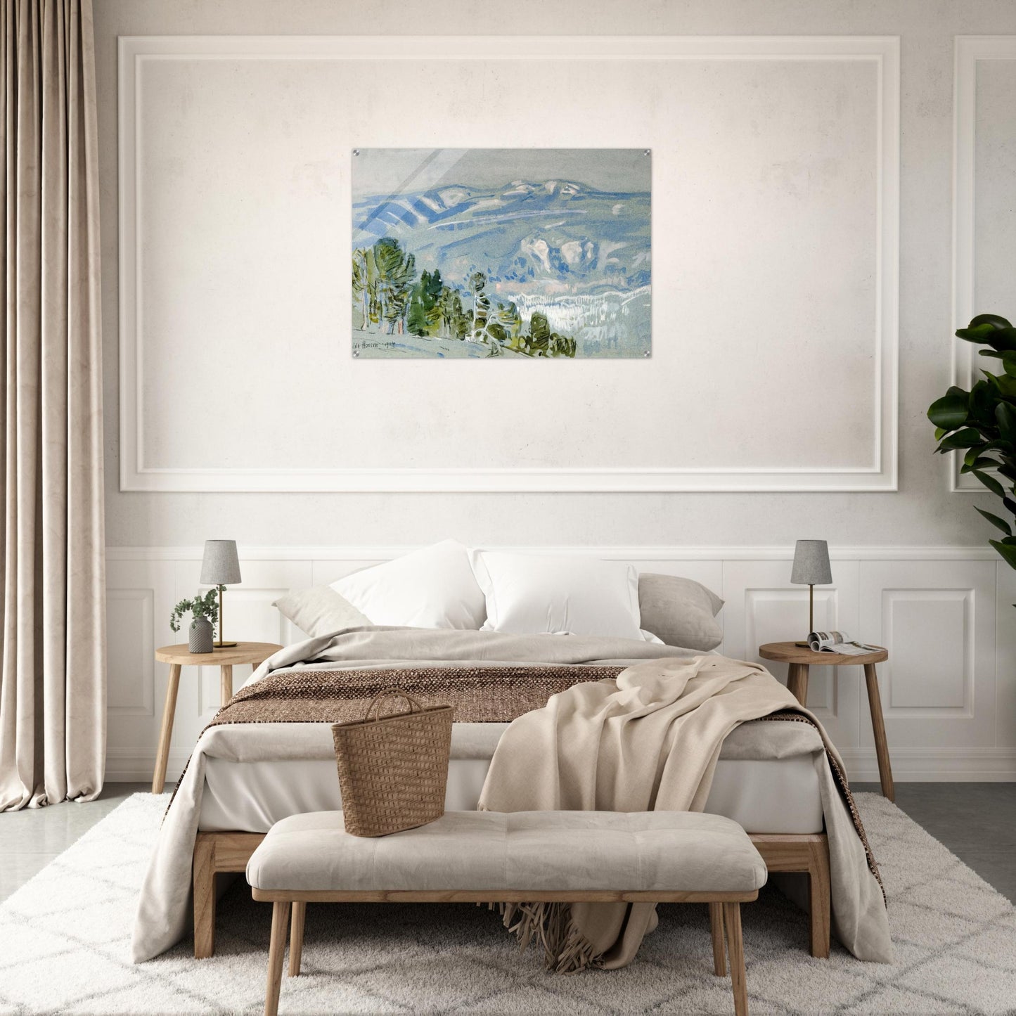 Looking towards Mount Adams from Mount Hood - Childe Hassam Acrylic Print - 70x100 cm / 28x40″ inches | Childe Hassam Wall Art | Childe Hassam Prints
