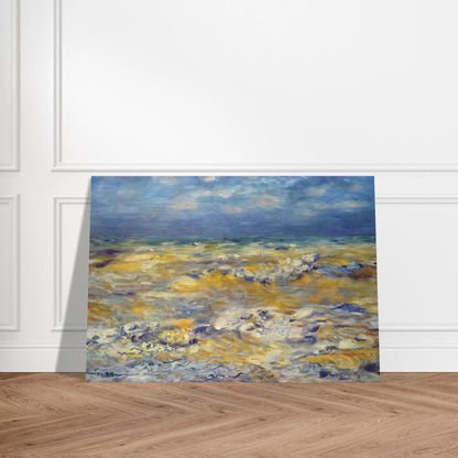 Seascape near berneval - Pierre-Auguste Renoir Brushed Aluminum Print - 70x100 cm / 28x40 inches | Pierre-Auguste Renoir Aluminum Print | Pierre-Auguste Renoir Prints