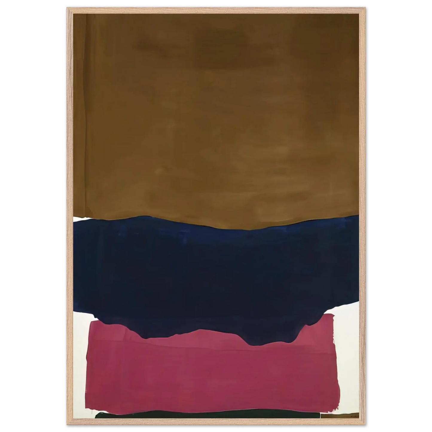 Helen Frankenthaler - Indian Summer - 1967 Wall art - A2 (42 x 59.4  cm) - Premium Wooden Framed Poster With Fine Art Paper - White frame