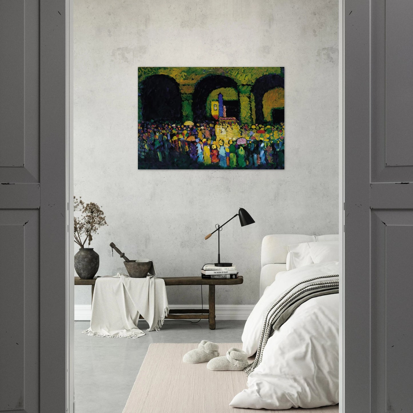 THE LUDWIGSKIRCHE IN MUNICH 1908 - Wassily Kandinsky Brushed Aluminum Print - 70x100 cm / 28x40 inches | Wassily Kandinsky Aluminum Print | Wassily Kandinsky Prints