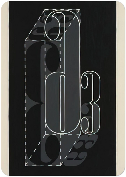 6 AND 3 1931 By Josef Albers Pack of 10 Post Cards | Josef Albers Post Cards | A6 (10.5 x 14.8 cm) - 4.1 x 5.8 inches
