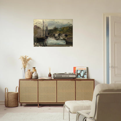 BRITTANY ALSO KNOWN AS BOAT 1896 - Henri Matisse Brushed Aluminum Print - 70x100 cm / 28x40 inches | Henri Matisse Aluminum Print | Henri Matisse Prints