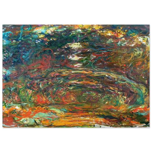Path under the Rose Arches, Giverny - claude monet Brushed Aluminum Print - 70x100 cm / 28x40 inches | claude monet Aluminum Print | claude monet Prints