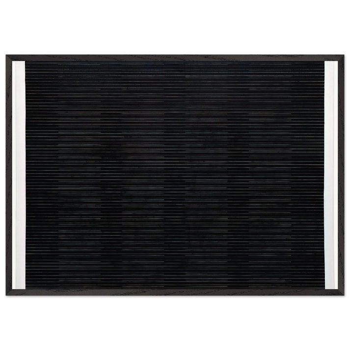 The Sea N1 - Agnes Martin 70x100 cm / 28x40 inches Framed Art Print – Black Wooden Frame