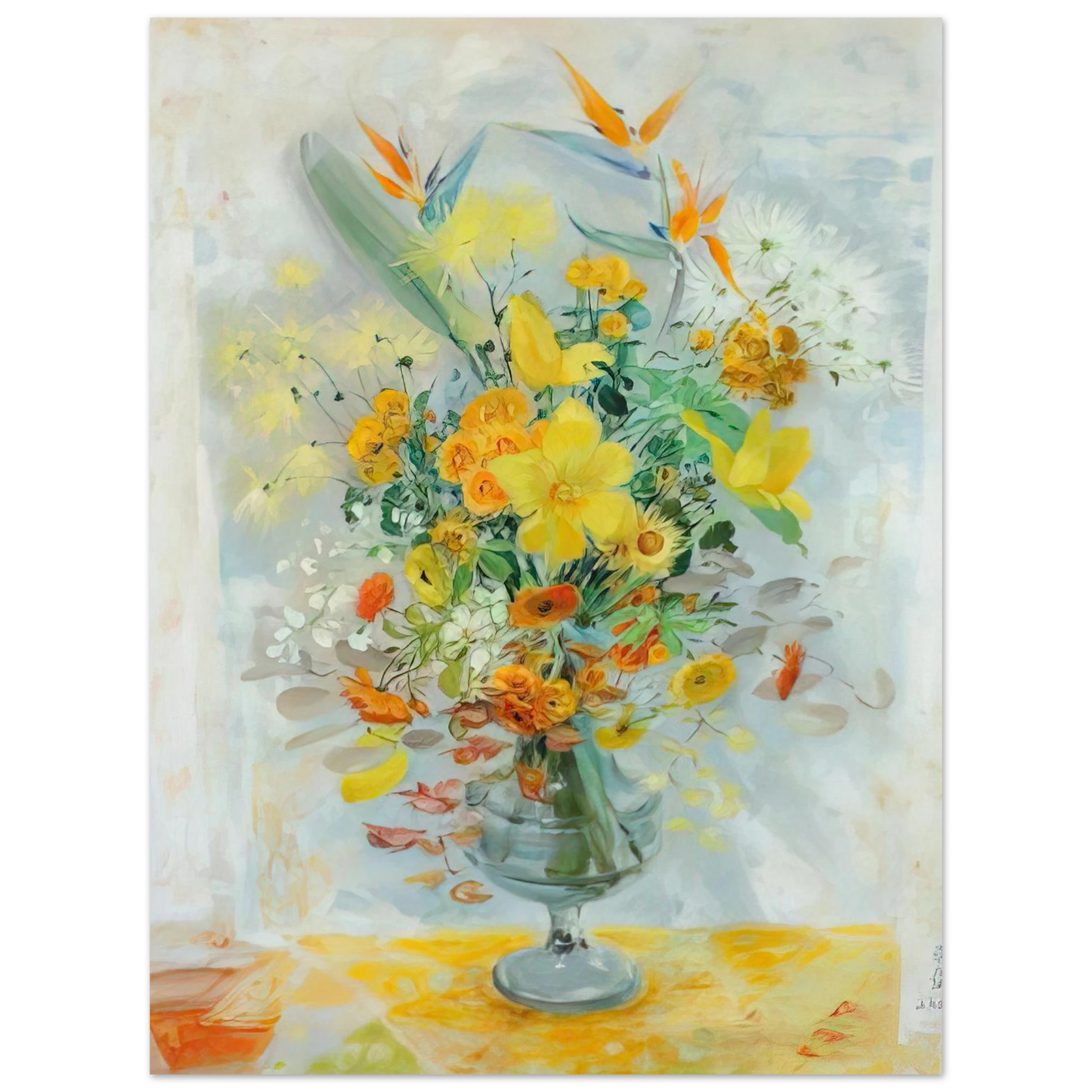 Le Pho - Yellow Lily - Post-Impressionism  75x100 cm / 30x40inches Fine Art Poster