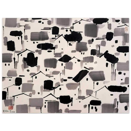 Wu Guanzhong - Home of Man - 1999  75x100 cm / 30x40inches Fine Art Poster