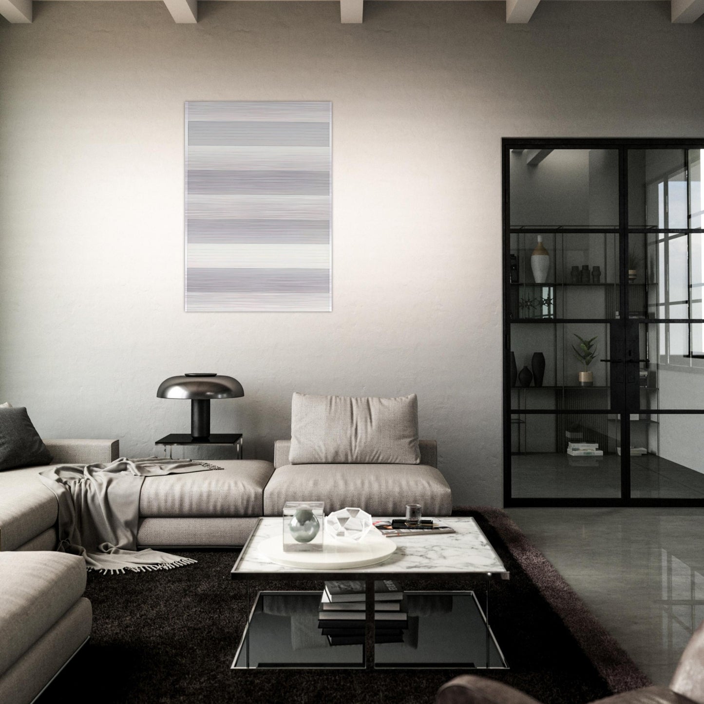 Untitled #4 - Agnes Martin Brushed Aluminum Print - 70x100 cm / 28x40 inches | Agnes Martin Aluminum Print | Agnes Martin Prints