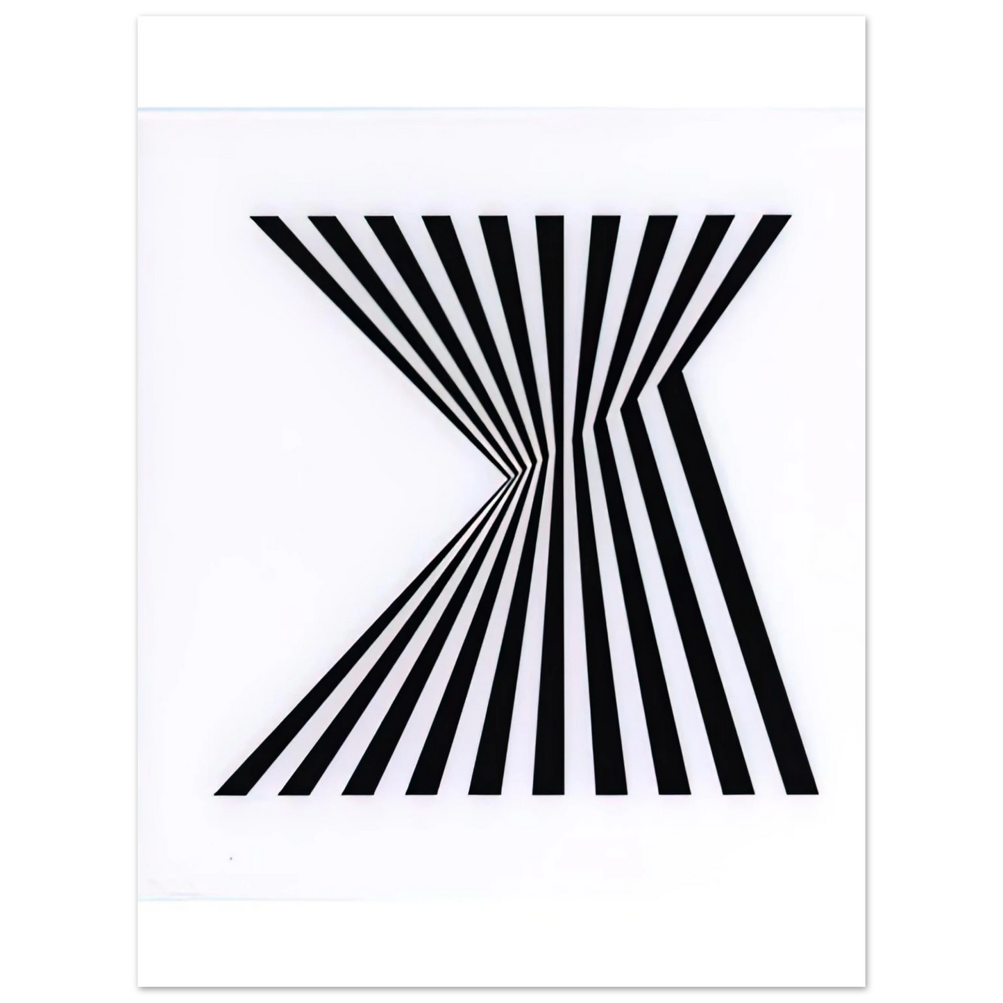 Bridget Riley - UNTITLED FRAGMENT 1 1965  75x100 cm / 30x40inches Fine Art Poster