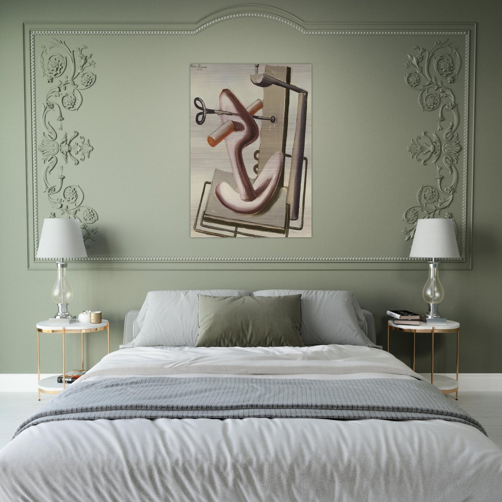 Astrazione - 1930 - Julius Bissier Brushed Aluminum Print - 70x100 cm / 28x40 inches | Julius Bissier Aluminum Print | Julius Bissier Prints