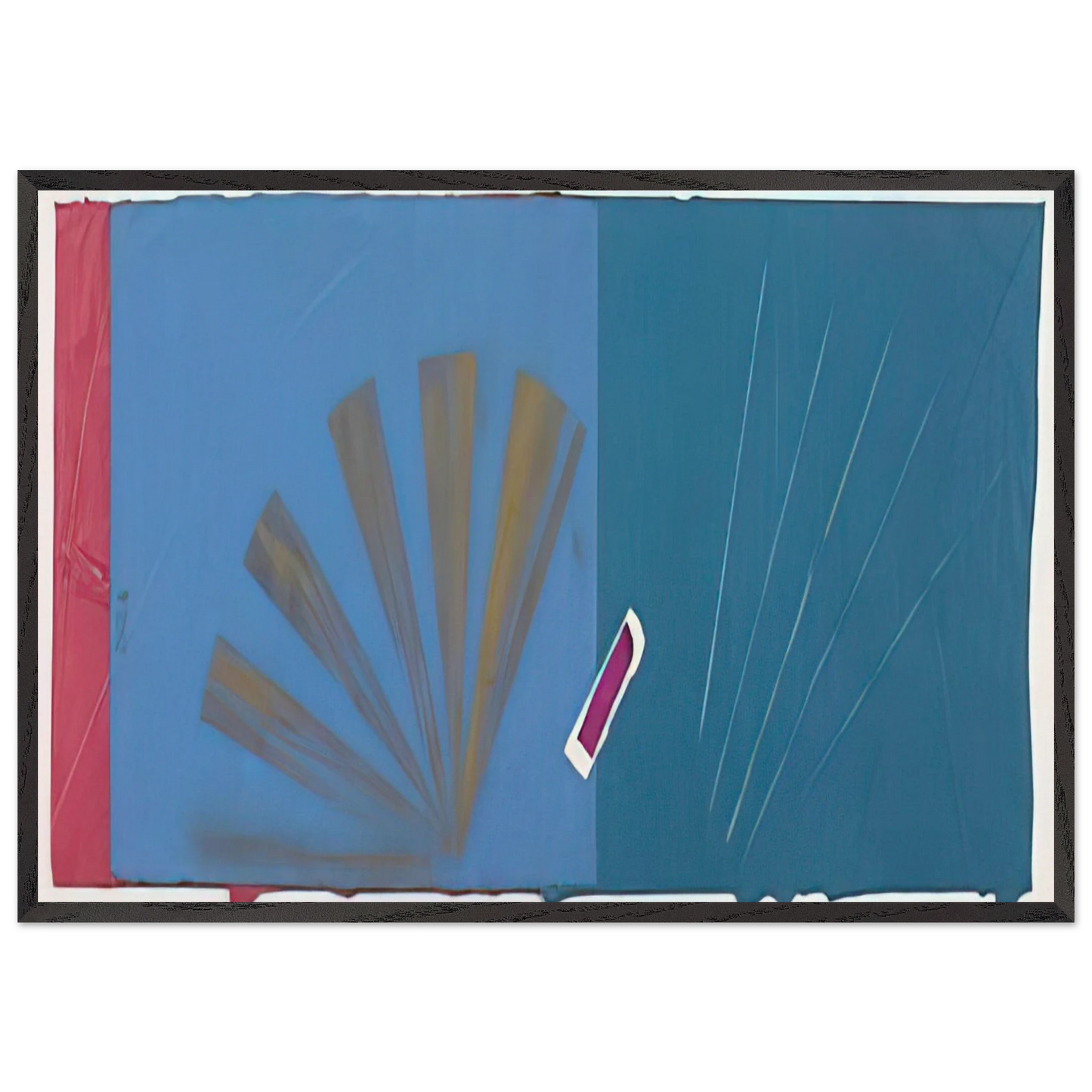 Summer Collage - Sol LeWitt 70x100 cm / 28x40 inches Framed Art Print – Black Wooden Frame