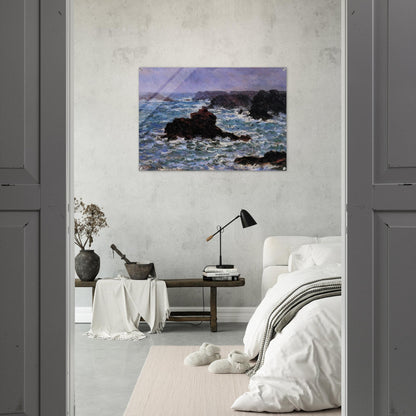 Belle-Ile, Rain Effect - claude monet Acrylic Print - 70x100 cm / 28x40″ inches