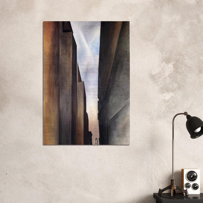 Street of New York II - Georgia O'Keeffe Brushed Aluminum Print - 70x100 cm / 28x40 inches | Georgia O'Keeffe Aluminum Print | Georgia O'Keeffe Prints