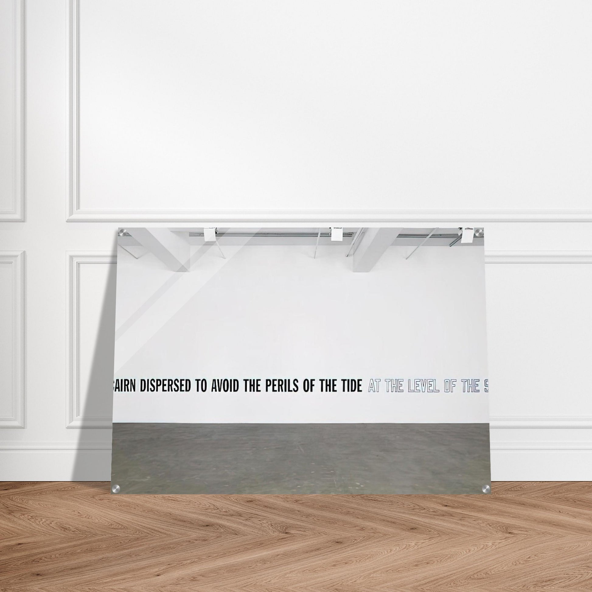 A Cairn Dispersed... - 2008 - Lawrence Weiner Acrylic Print - 70x100 cm / 28x40″ inches
