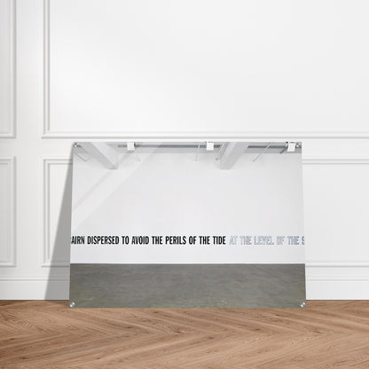 A Cairn Dispersed... - 2008 - Lawrence Weiner Acrylic Print - 70x100 cm / 28x40″ inches