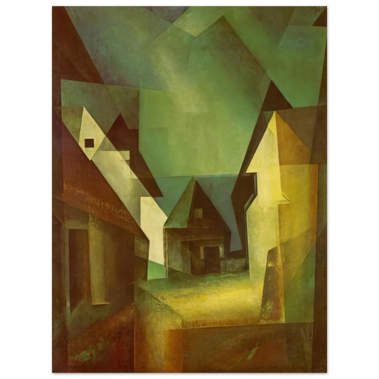 Lyonel Feininger - GABERNDORF II 1924  75x100 cm / 30x40inches Fine Art Poster