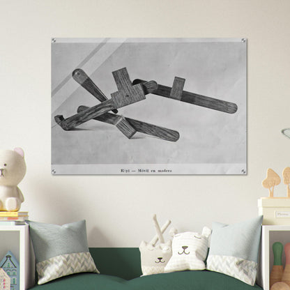 Röyi - 1945 - Gyula Kosice Acrylic Print - 70x100 cm / 28x40″ inches | Gyula Kosice Wall Art | Gyula Kosice Prints